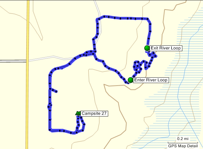 Ride Track on Topo