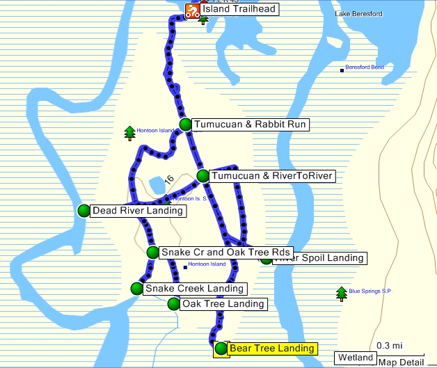 Ride Track on Topo